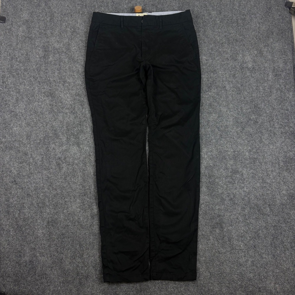 Perk Feel Good Chinos Mens 32x34 Slim Fit Stretch Cotton Black Casual Pants
